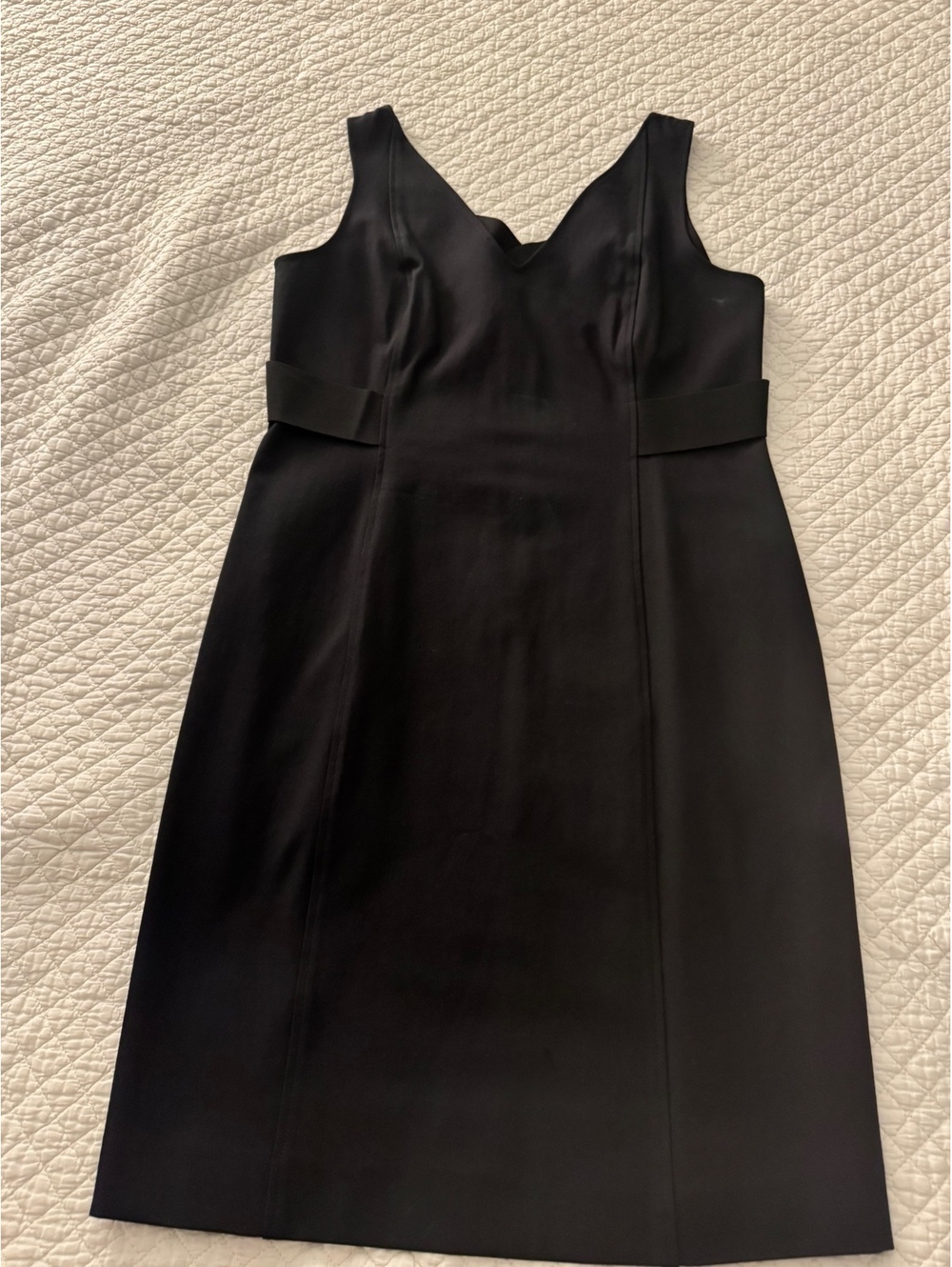 Theory Black Sleeveless V-Neck Dress Size 12